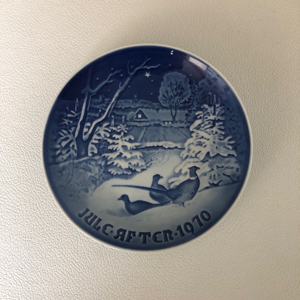 Bing and Grondahl Blue Christmas Plate